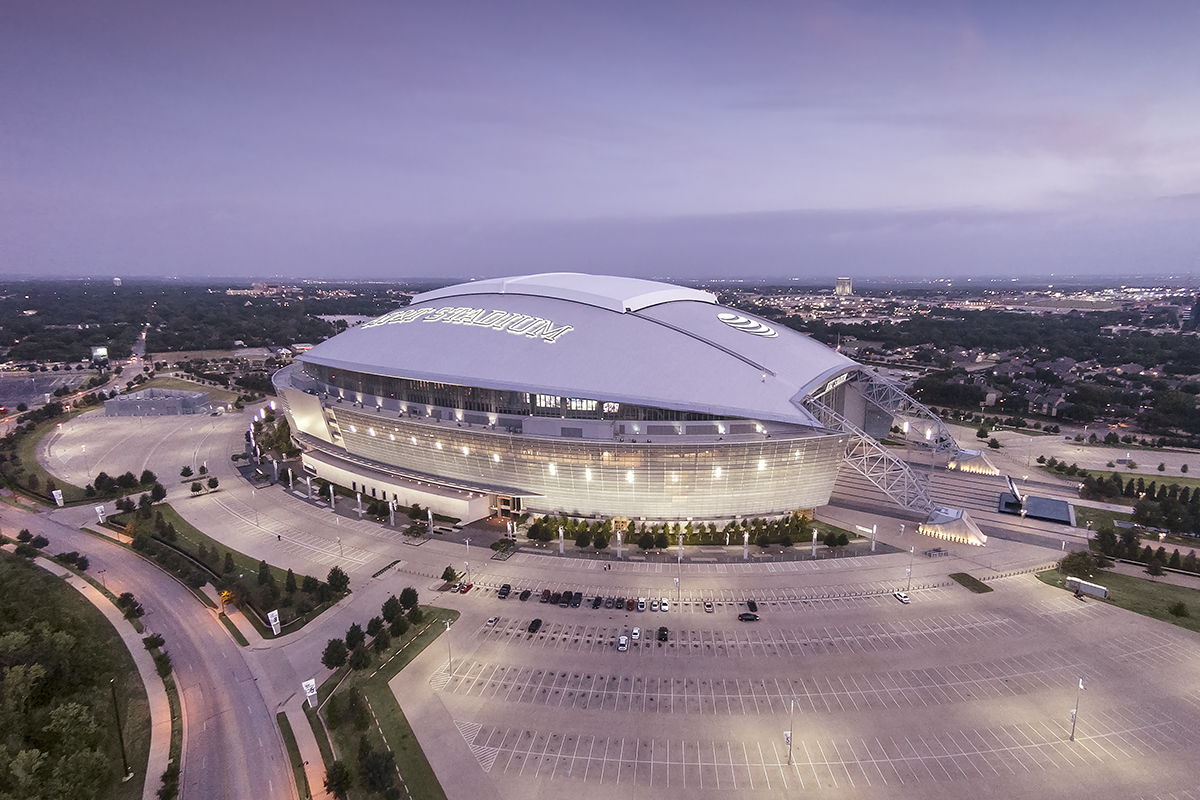 The Dallas stadium in Arlington 
