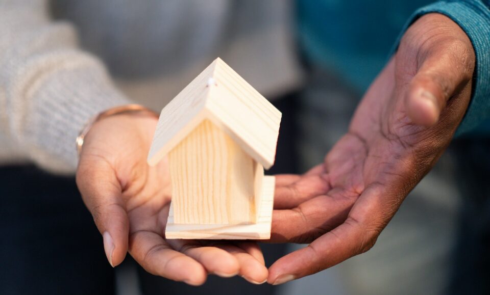 Person Holding Miniature Wooden House